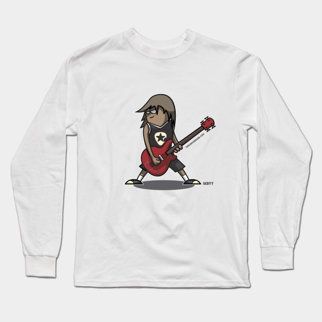 Bass Player Long Sleeve T-Shirt by The Chocoband